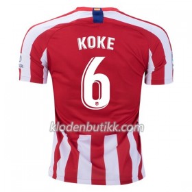 Atlético Madrid KOKE 6 Hjemme Fotballdrakt 2019-2020 Kortermet
